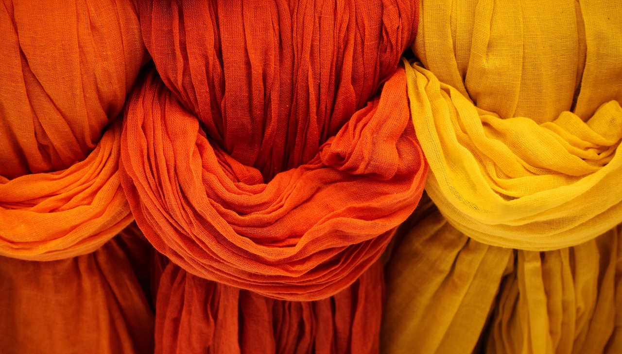 Coloured fabric